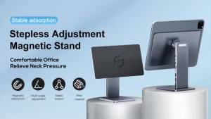 Hagibis | Hagibis Foldable Magnetic Stand for iPad Pro 12.9 3rd/4th/5th 11 Air iPad 10th Tablet Holder 10.9 Rotation Bracket USB C Hub