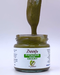 เนยพิสตาชิโอครีมมี่ 100% | Creamy Pistachio Butter | จากธรรมชาติ ไม่มีน้ำตาลและเกลือ | โพแทสเซียมสูง ไฟเบอร์ดี | เนยถั่วพรีเมียม สำหรับของหวาน ทาขนมปังบาเก็ต | Zivvys