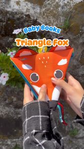 Gulalibooks Buku Bantal Bayi Shooting Teether Karet Triangle Clothbook Menstimulasi Pertumbuhan Gigi