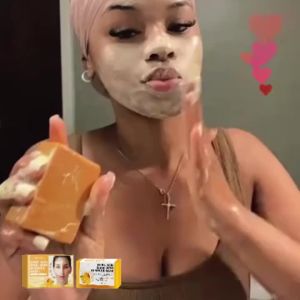 EELHOE | EELHOE Kojic Acid Soap Cleaning Even Skin Brightener Oil Control Nourishing Hydration Skin Care Natural Turmeric Soap 100g