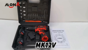 German tools Mesin Bor Listrik Tanpa Kabel Impact Drill 12S/12V/36V-3 Cordless Baterai Portabel with Li-ion Batteries MONAKE 1