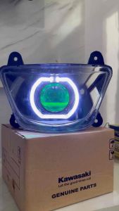 Lampu depan Ninja 150 R lama barong costome biled asli projector BMW devil RGB
