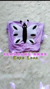 Hijab Anak 3 4 5 6 Tahun Boneka Kupu kupu Lucu Kerudung Instan Hijab Jeblosan