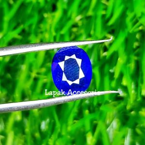 Batu Permata Natural Blue Safir Top Kristal Asli Original