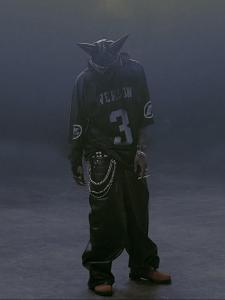 Retro Hollow out Mesh Rugby Jersey T-Shirt Letter Print Tee Playboicarti Loose Fit Short Sleeve round Neck Youth Fashion