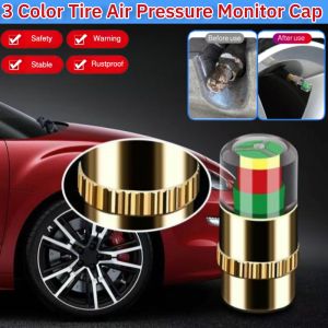 Tire Air Pressure Monitor Cap Monitor Indicator Sensor 3 Color Alert Tube Cap Car Tire Tyre Alert air Pressure Gauge