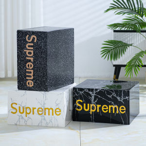 Modern Minimalist Acrylic Rectangular Display Stand Home Living Room Decorations Trendy Showcase Multi-Function Heightened Base