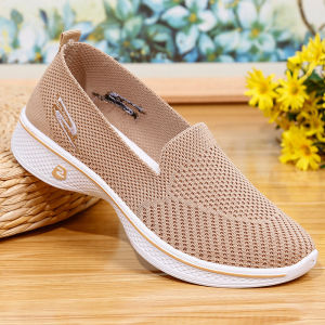 COD Korean Slip On Rubber Shoes For Women No Lace Lightweight Comfortable Sneakers Black Casual Walking Nurse Shoes For Lady