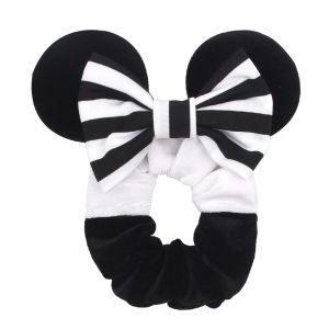 Disney | Hot Sales Christmas Ears Hair Scrunchies Velvet Hairbands For Girls Sequins 4"Bows Headband 2024 Women Trip DIY Accessories