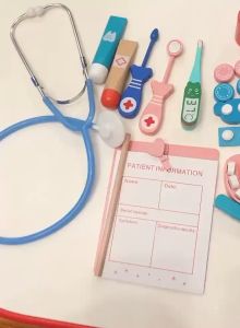 Hntob Wooden Dentist Kit: A Fun & Educational Pretend Play Doctor Set