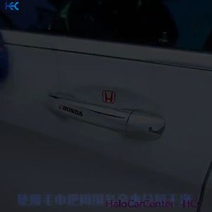 8 Buah Stiker Gagang Pintu Mobil Universal & Stiker Mobil Dengan Logo