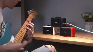 EROK Mini Guitar Amp 5W Electric Guitar Speaker with Bluetooth Clean & Overdrive Channels Portable Small Practice Guitar Amp