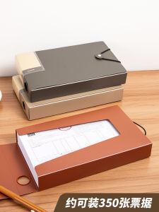 A5 Size Financial Document Organizer VAT Invoice Holder Small File Folder Office Supplies Check Storage Bag Paperclip Holder