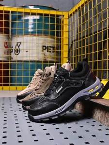 Mens Protective Shoes Safety Shoes Anti Smash and Anti Stab Work Shoes Insulated Shoes and Protective Boots