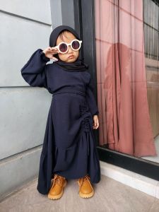 gamis anak serut crincle airflow 1-8 tahun