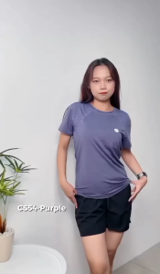 CS QUEEN-Womens Ice-Cool Yoga Tee - Mesh Panel Loose Fit Workout Shirt | UPF 50+ Sun Protection & Quick-Dry for Tropical Fitness（CS54）