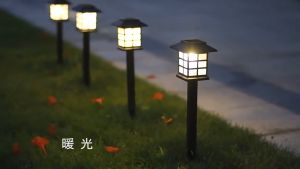 Solar LED Lampu Halaman Light Outdoor Garden Lantern Solar Powered Led Light Outdoor Plug Yard Lawn Lamp