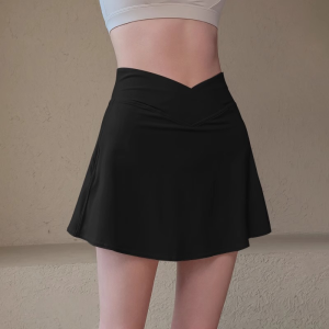 Womens Sporty Mini Skirt Summer 2025 New Anti-Light Fitness Tennis Badminton Half-length Yoga Clothing Skirt Pants