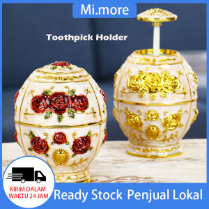 Mi.more Toothpick Holder: Tempat Tusuk Gigi Emas Vintage Arab