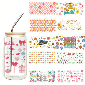 High Quality Scratch-resistant Uv Dtf Sticker Uv Dtf Cup Wrap Trasnfers 16oz Uv Dtf Transfers for Cups Wraps