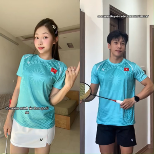 Áo Cầu Lông Quần Cầu Lông Bộ Cầu Lông Nam Nữ Chuyên Nghiệp Vải Thoáng Khí A1004 - V Badwear