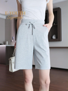 E-YOUTH SIGNATURE Women Cotton Ease Shorts EYS2007