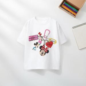 Hasbro | Disney Princess Cartoon Tshirts Tops Summer Kids Clothing Short Sleeve Tees Trendy Versatile Children T-shirt Toddler Clothes