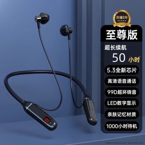 Bluetooth Neckband Gaming Headset Wireless Receiver Half-In-Ear Computer Notebook USB Adapter Long Battery Life Stereo Sound