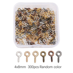 Box Pack Colorful Metal Jewelry Findings Lobster Clasps Open Jump Rings Screw Eye Pins Link Chains Keychains DIY Jewelry Making