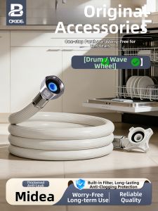BOXIDE | Extension Water Supply Hose For Dishwasher 4-way Thread Cold & Hot