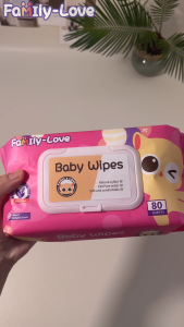 Wet Wipes for Baby 80 Sheets x 32 Packs Sweet Delights Scent Baby Wipes with Lid 2560 Sheets Total | Family-Love