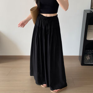 YISOF | Lazy Style Flower Bud Wide Leg Pants High Waist Loose Fitting Slimming Drape