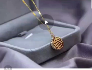 Kalung Titanium Wanita Anti Karat / Kalung Titanium Liontin Coin 2 Sisi Permata Aksesoris Terbaru Fashion Korea Style