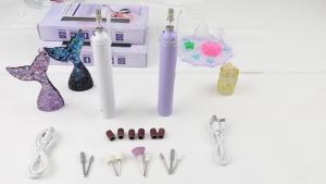 Máy Khoan Móng Điện Chuyên Nghiệp Tích Hợp Đèn UV LED Sử Dụng Pin Bộ Dụng Cụ Làm Móng Đánh Bóng Và Mài Cho Nghệ Thuật Làm Móng