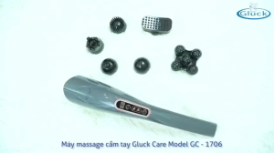 Máy Massage Cầm Tay Không dây Gluck Baby GC-1706 Dùng Pi Cao Cấp Điều Khiển Tốc Độ