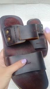 Sendal Kulit Pria D&f-4032 Bahan Kulit Premium