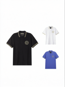 Versace | Áo Polo Nam Bông Thêu Logo V