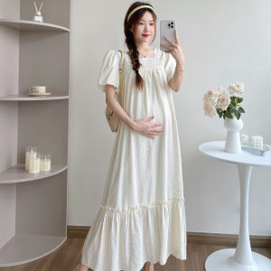 Đầm Dài Mới Mùa Hè Cho Bà Bầu Kiểu Pháp Dễ Thương Rộng Rãi