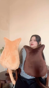 Boneka Bantal Kucing Ukuran 35 cm set bantal mewah untuk hadiah teman tidur