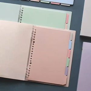 A5/B5 Morandi Loose-leaf Notebook PP Cover Water Proof Notebook Notebook Lined Detachable Notebook 笔记本 活页本 活頁本可拆卸