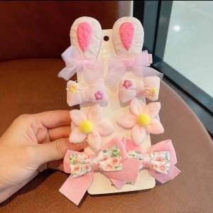 [Set 10 kẹp] 🎀Kẹp tóc nơ vải - Kẹp tóc cho bé gái🎀Nhiều màu sắc ngọt ngàodễ thương - Phong cách Hàn Quốc🌸