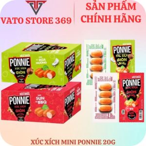 Xúc xích mini giòn ăn liền PONNIE gói 20g đủ vị