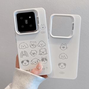 Simple Cartoon Dog Phone Case for Apple 16 pro Max Couple Iphone 14 Xiaomi 15 Huawei Mate70 pro Redmi K80 P70 Honor 300 Vivo Samsung Opporeno13