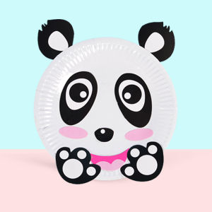 Childrens DIY Sticker Painting Kit Paper Plate Art Materials Package Zodiac Ancient Poem Double-sided Tape Removable Sticker Drawing