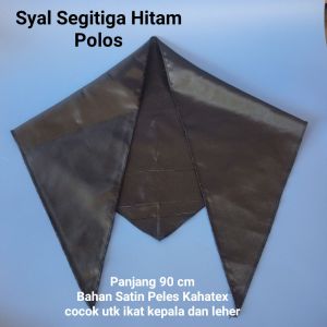 Syal Scraf Slayer Hitam Polos bijian
