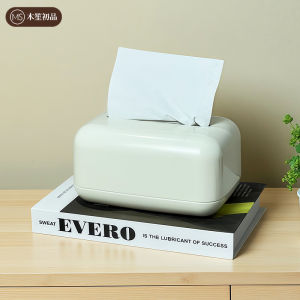 Elegant Creamy Style Napkin Holder Creative Desktop Storage Box for Living Room High-end Plastic Decorative Tissue Box