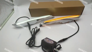 PROTON X70 STRAIGHT LINE SPEC FRONT BUMPER FOG LIGHTS LAMP COVER DAYLIGHT DRL LED 3 COLOUR