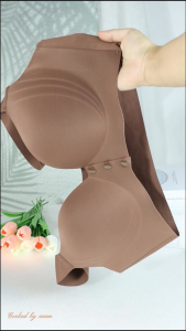 FallSweet ไซส์ใหญ่ M-5XL ไร้ตะเข็บ ดันทรง เสื้อชั้นในสำหรับผู้หญิง ปิดด้านหน้า ไร้สาย ซัพพอร์ต เสื้อกล้าม คัพบาง Push Up Bra