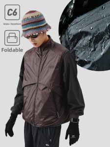 Outdoor Water-resistant Sleeveless Collar Vest