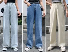 KOREAN LANSITE Blackpink Jeans High Waist Boyfriend Jeans TIKTOK Outfit  Dancer Pants🔥🔥🔥 (SUPER SALE)[MIX BRANDS]